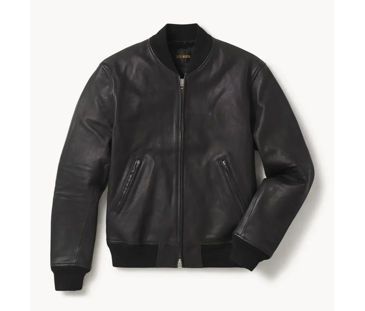 Best leather bomber jacket clearance