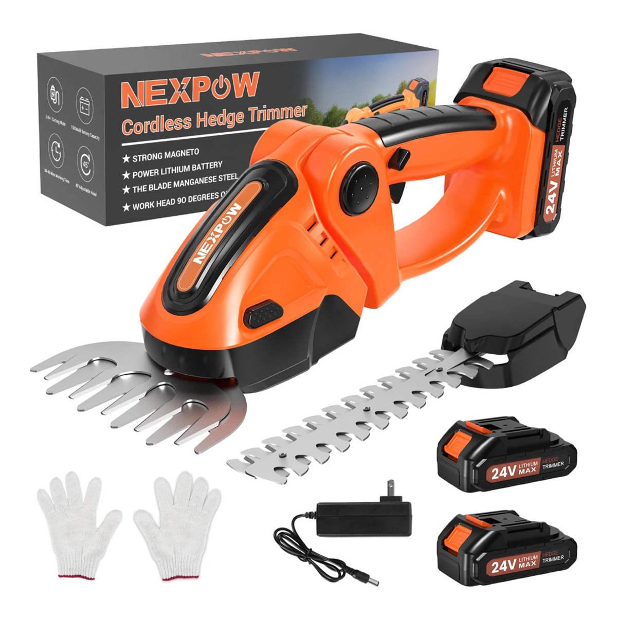 The Nexpow Cordless Hedge Trimmer is on sale right now at Walmart