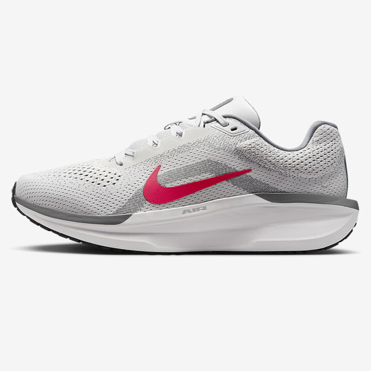 Grey and white nike running shoes clearance