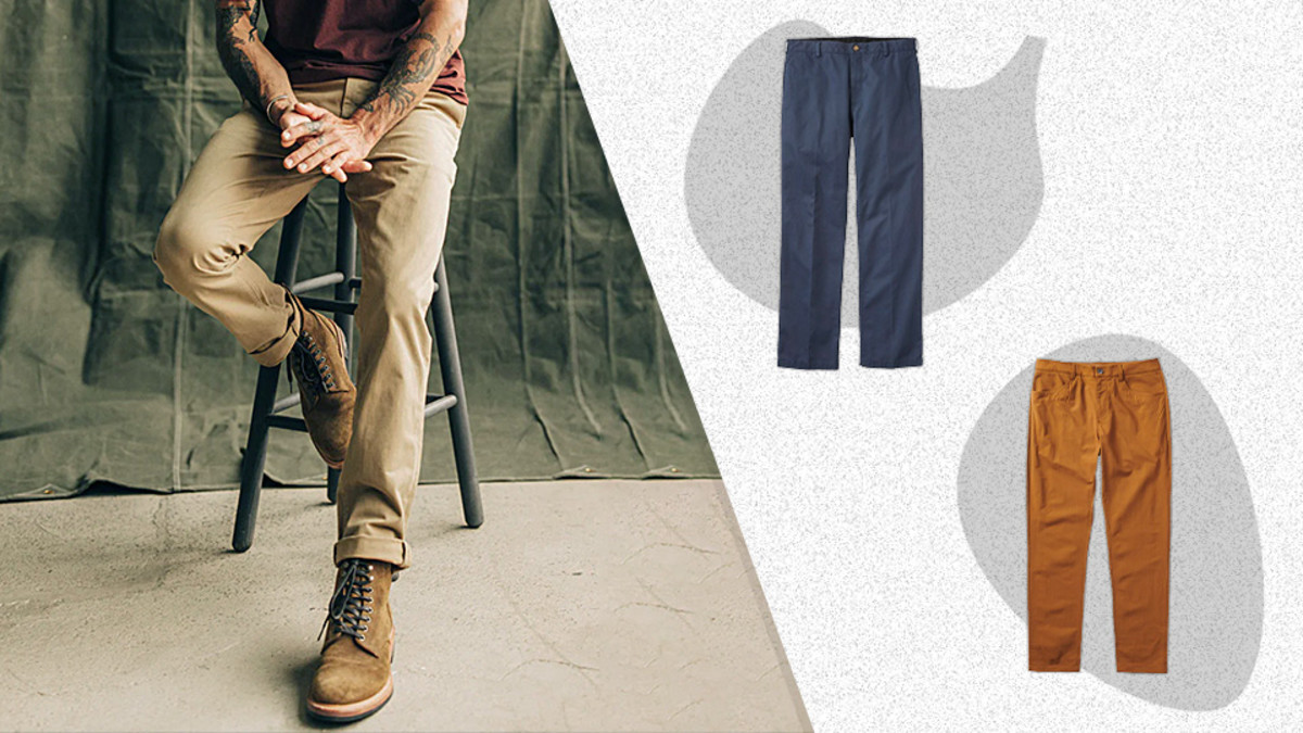 Chinos - Cotton Pants - Navy