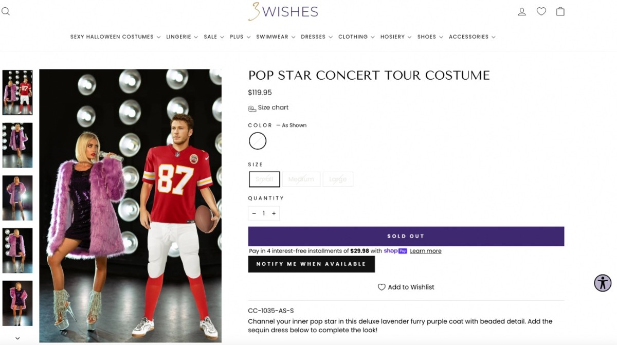 Taylor Swift-Travis Kelce Halloween Costumes Are This Year's Biggest Seller  - Men's Journal