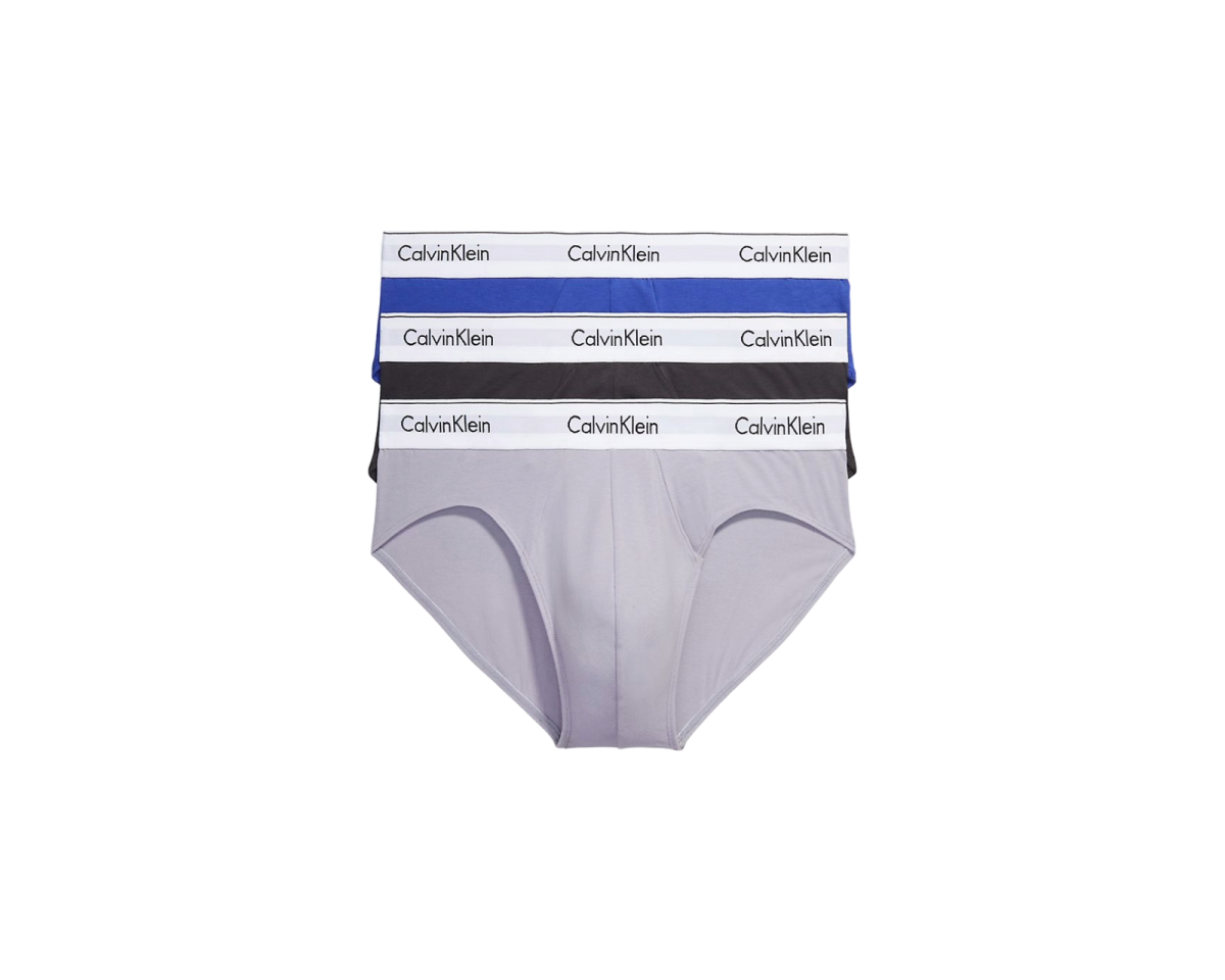Calvin Klein Modern Cotton Stretch Naturals 3-pack Hip Brief in White for  Men