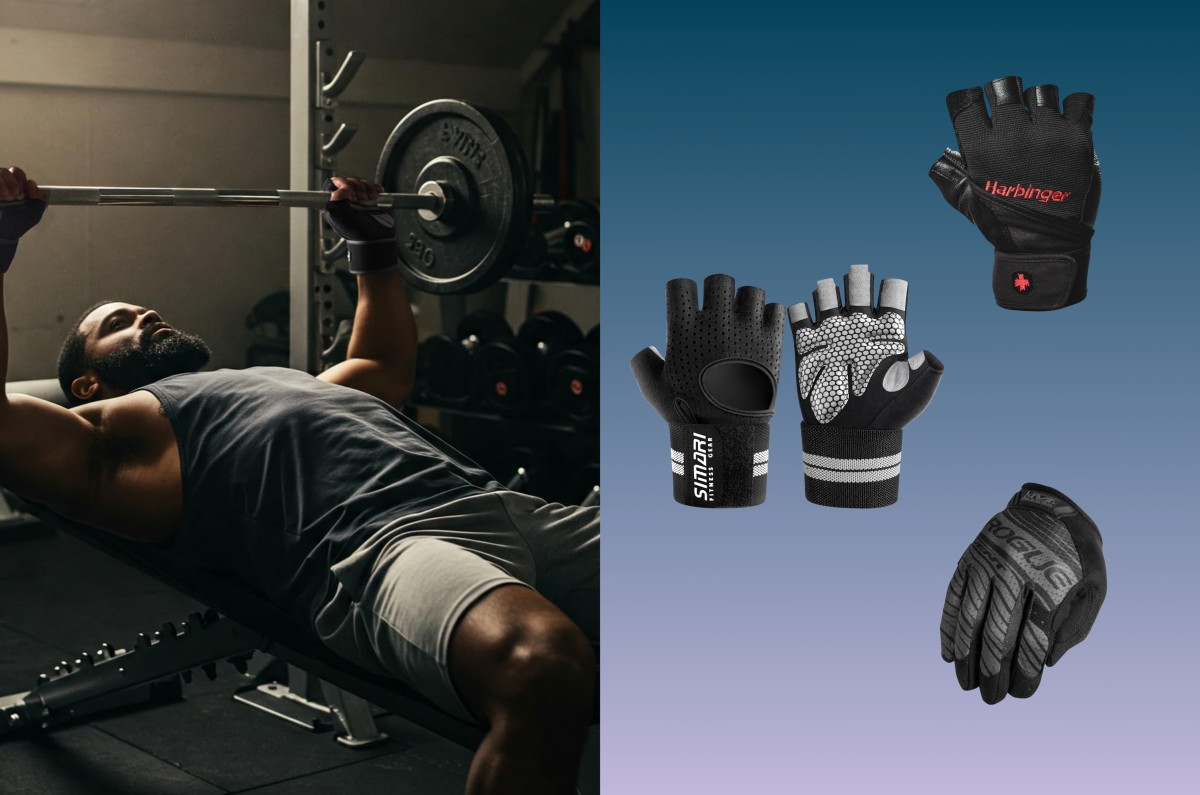 Workout Gloves ATERCEL Leather Padded Gym Gloves For Men/Women
