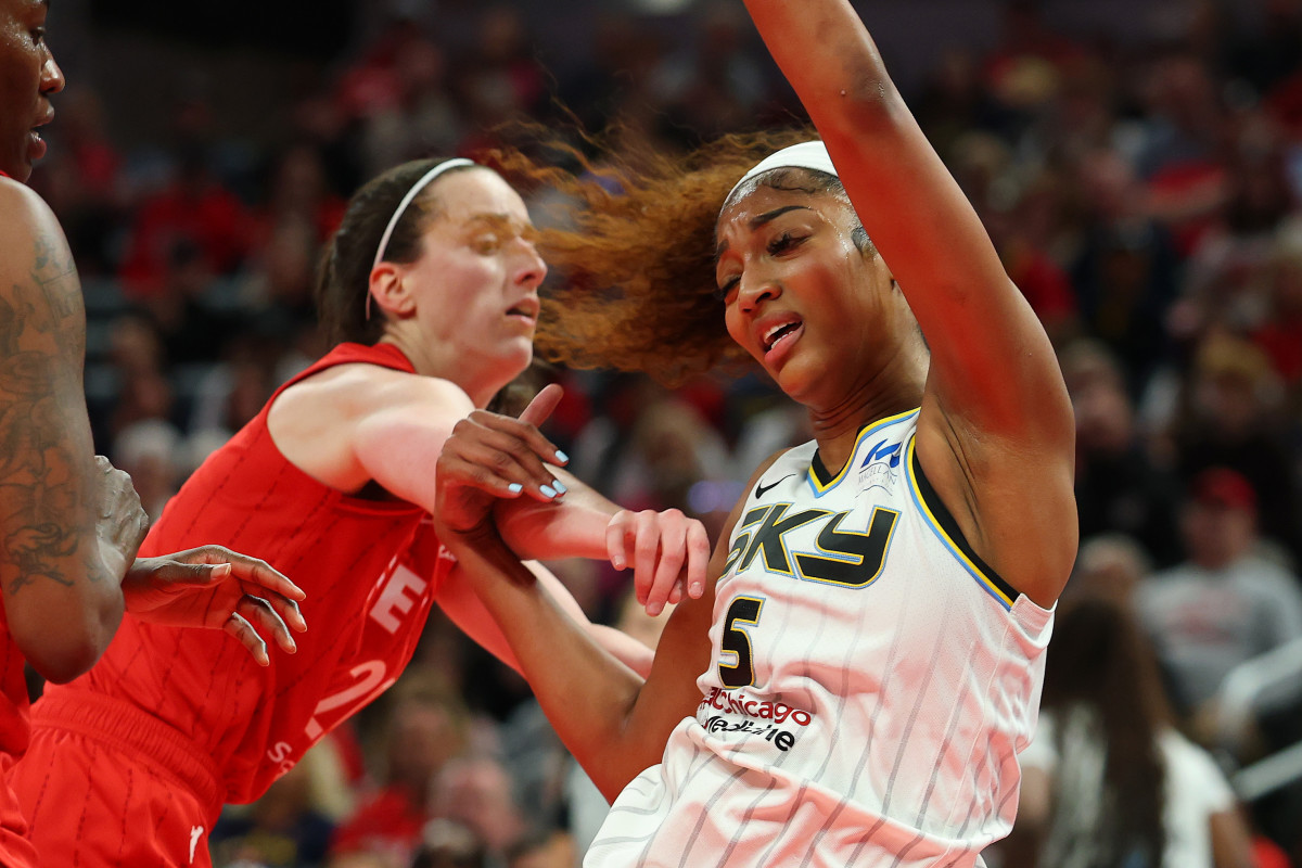 Caitlin Clark Downplays Knocking Angel Reese Down