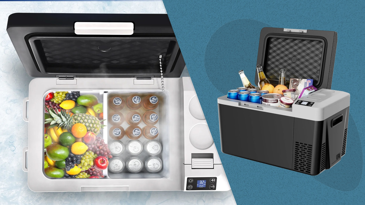 その他 COMFY PORTABLE REFRIGERATOR CAF26L Simzlife 26Qt Portable Car Fridge, For Home & Outdoor Use