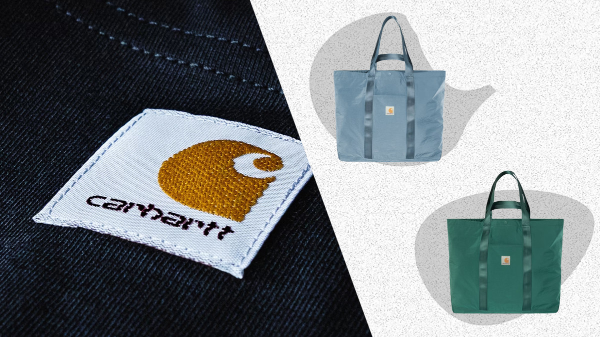 【関送無料】 Carhartt Canby tote bag ロゴ トートバッグ Carhartt WIP Canby Tote Bag - Clay Blue | Tote Bags | Huckberry