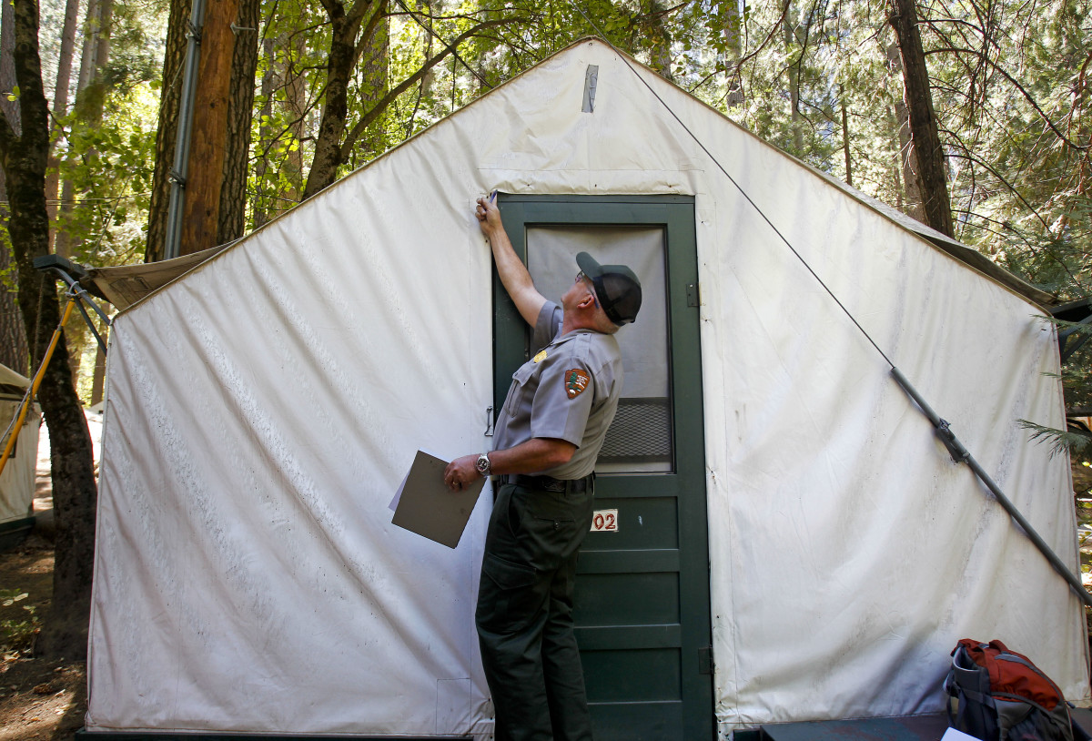 Rare Virus That Killed Gene Hackman 39 s - Glenn Dean A National Parks Occupational Safety And Health Specialist Inspects Tent Cabins For Mice Entry Points At Curry Village At Yosemite National Park On Tuesday August 28 2012 Four People Have B 