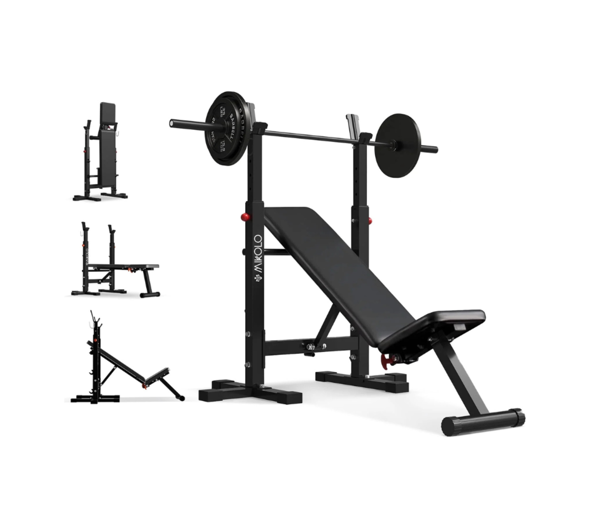 Weight Lifting Cap Barbell Multi Purpose Adjustable Utility Bench