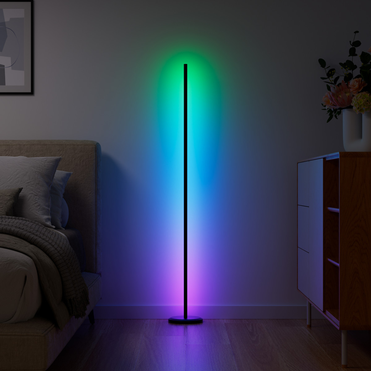 Led multicolor floor lamp online