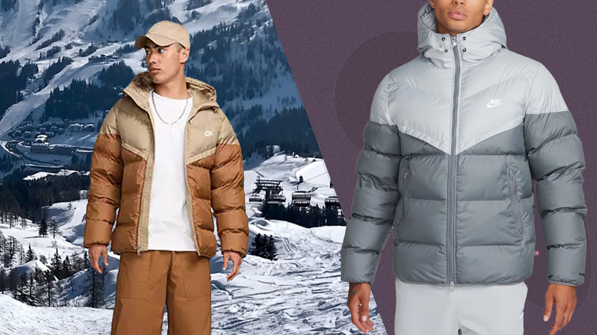 long nike down jacket