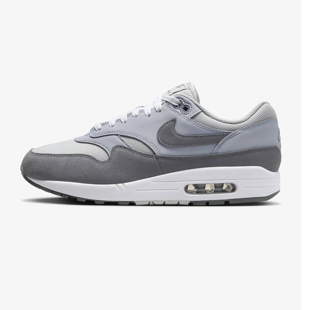 nike air max 1 white wolf grey black