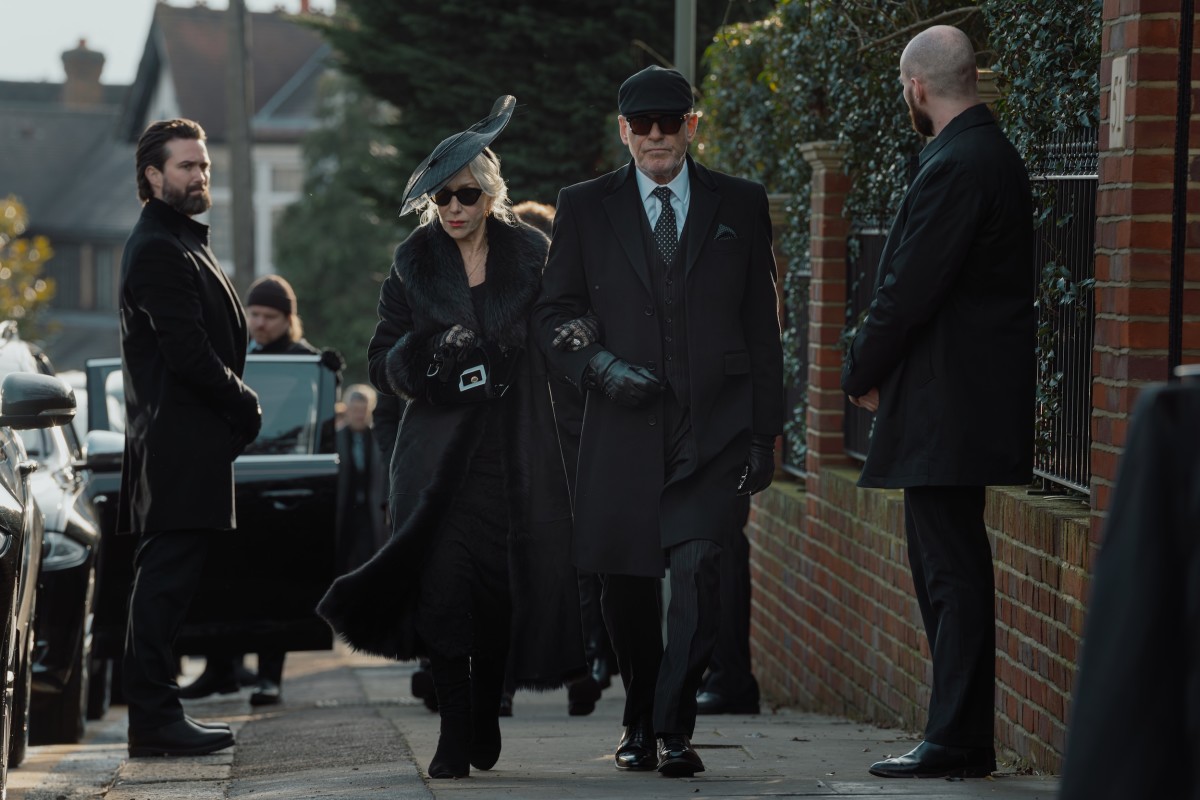 Helen Mirren as Maeve Harrigan and Pierce Brosnan as Conrad Harrigan,