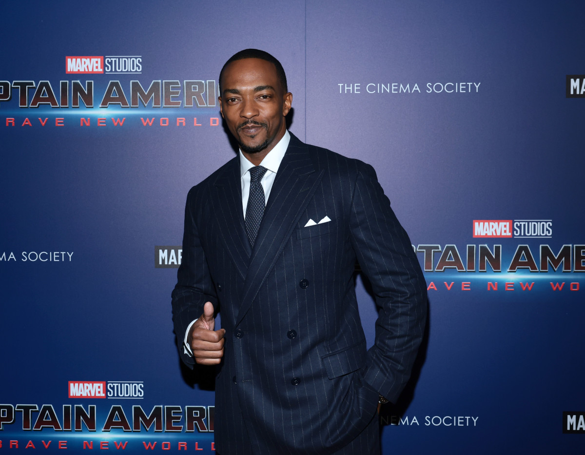 NEW YORK, NEW YORK - FEBRUARY 13: Anthony Mackie attends "Captain America: Brave New World" New York Screening on February 13, 2025 in New York City. (Photo by Dimitrios Kambouris/Getty Images) 