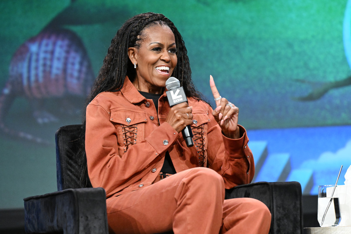 Michelle Obama Addresses Internet Rumors During Appearance Without Her  Husband