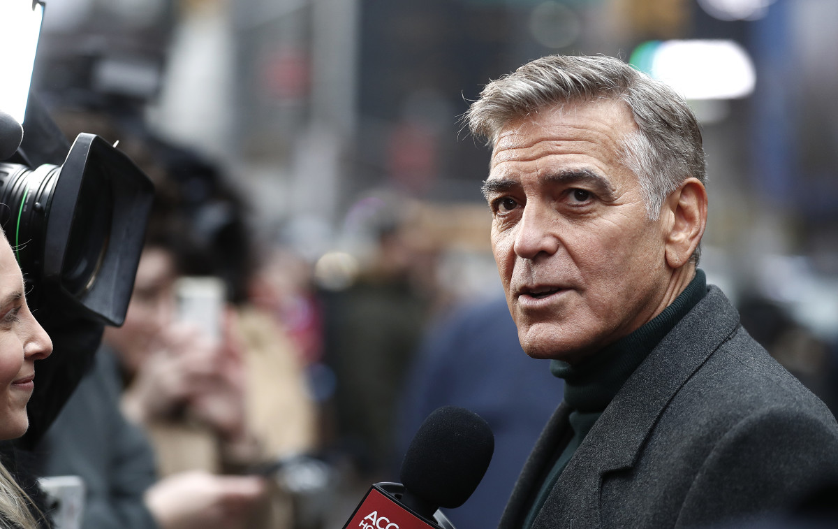 NEW YORK, NEW YORK - FEBRUARY 06: George Clooney attends the announcement of the complete Broadway cast of "Good Night, And Good Luck" on February 06, 2025 in New York City. (Photo by John Lamparski/Getty Images) 