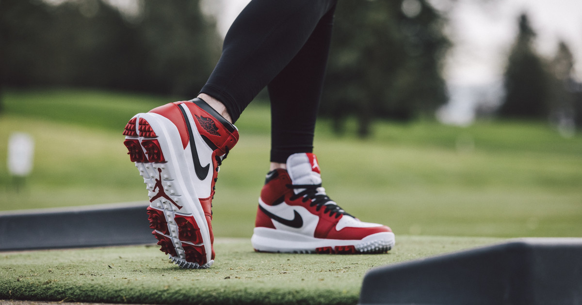 シューズ(男性用) Nike Air Jordan 1 Golf NIKE AIR JORDAN 1 HIGH GOLF 