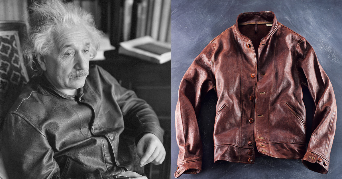 Levi’s Vintage boa leather jacket Levi's Vintage Clothing Reissues Albert Einstein's Favorite