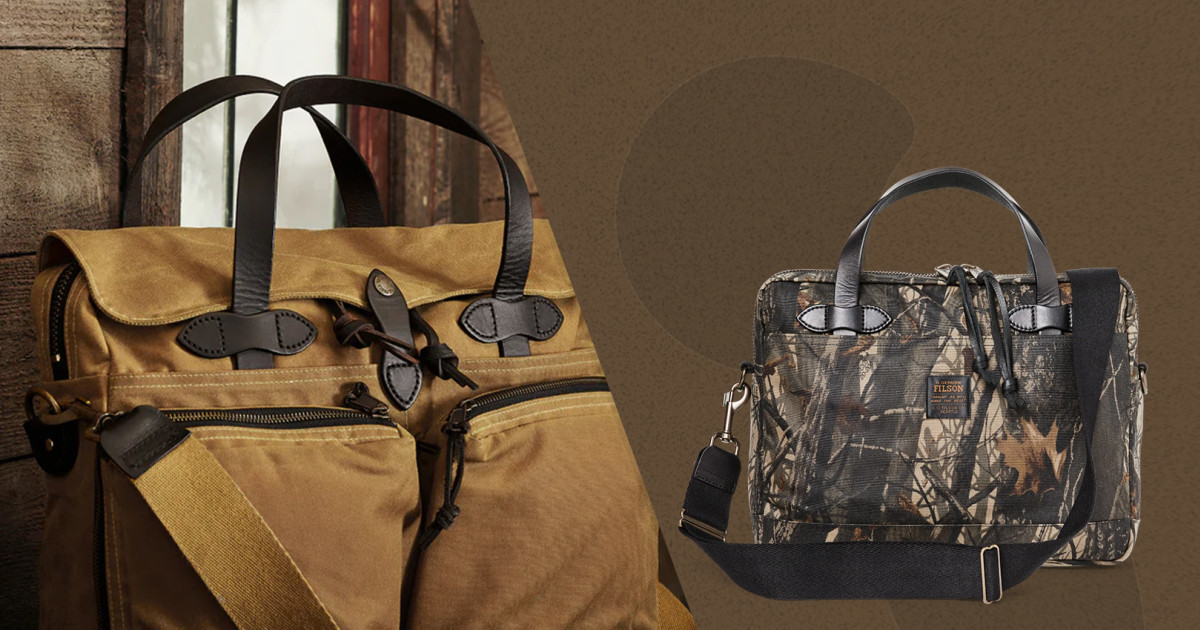Filson's Tin Cloth Compact Briefcase Is Now 50% Off - Men's Journal