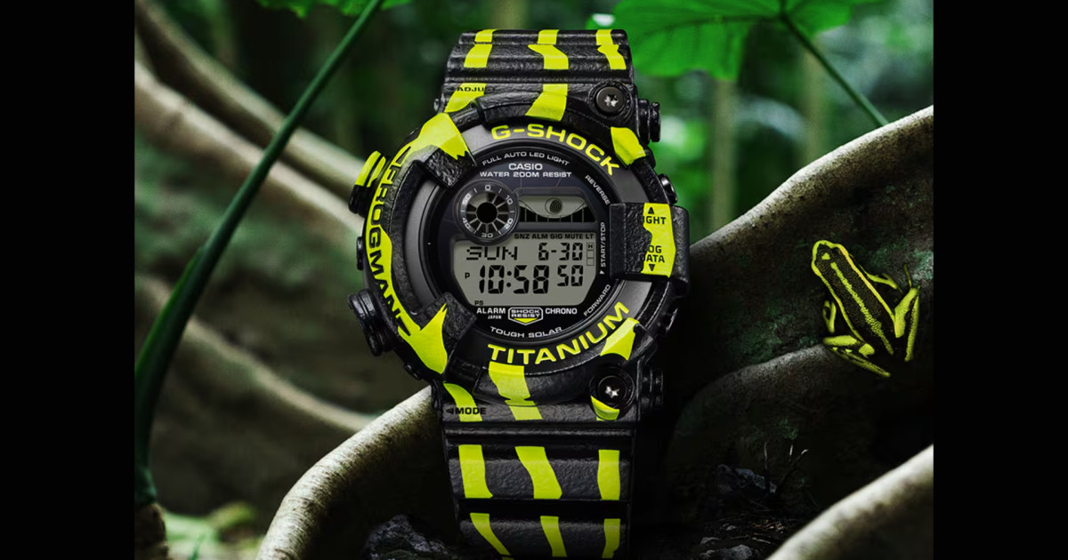 G-Shock's New Frogman Is Inspired by a Poison Dart Frog - Men's