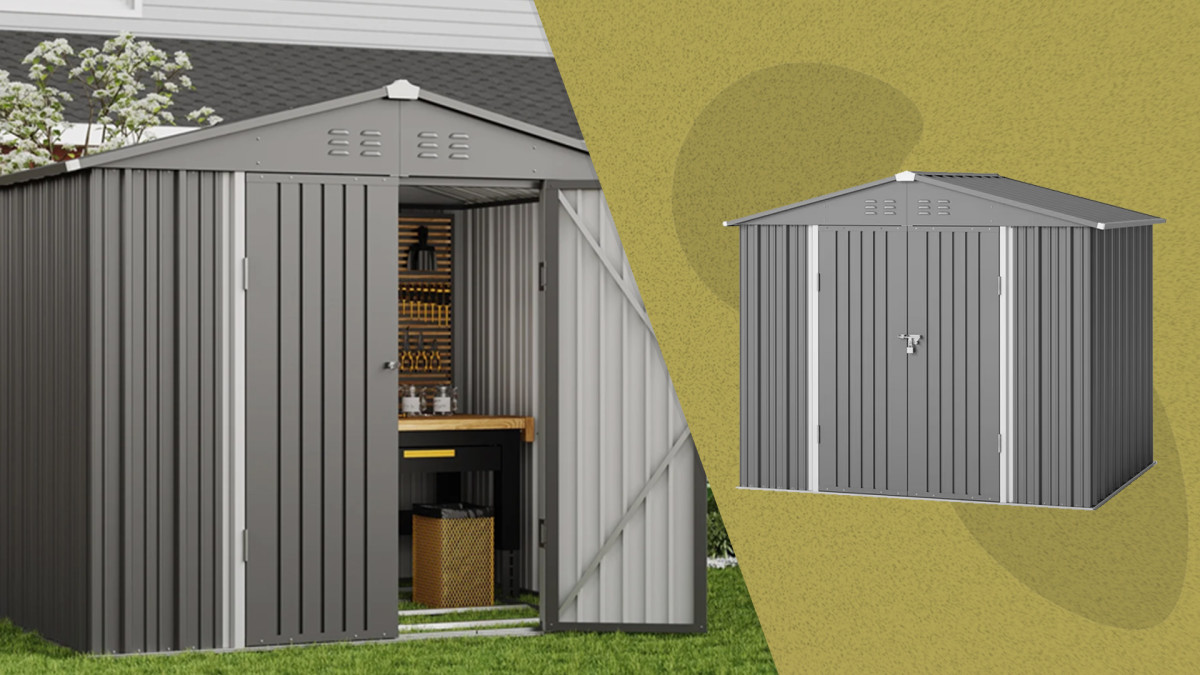 At Last&Co Lot.403 30 グレー Lifetime Utility Storage Shed 60434 Rough Cut 6.3 ft x 3.6 ft