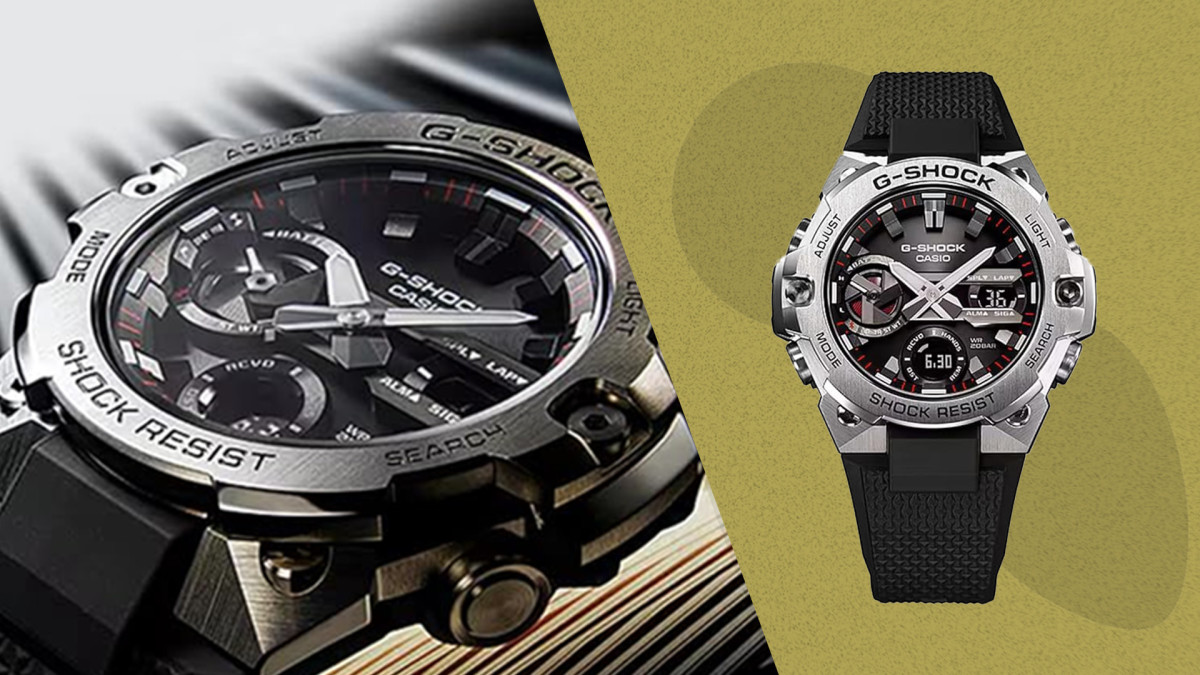 5587 未使用 カシオ G-STEEL GST-B400XD-1A2JF G-SHOCK G-STEEL カーボンベゼル GST-B400XD-1A2JF