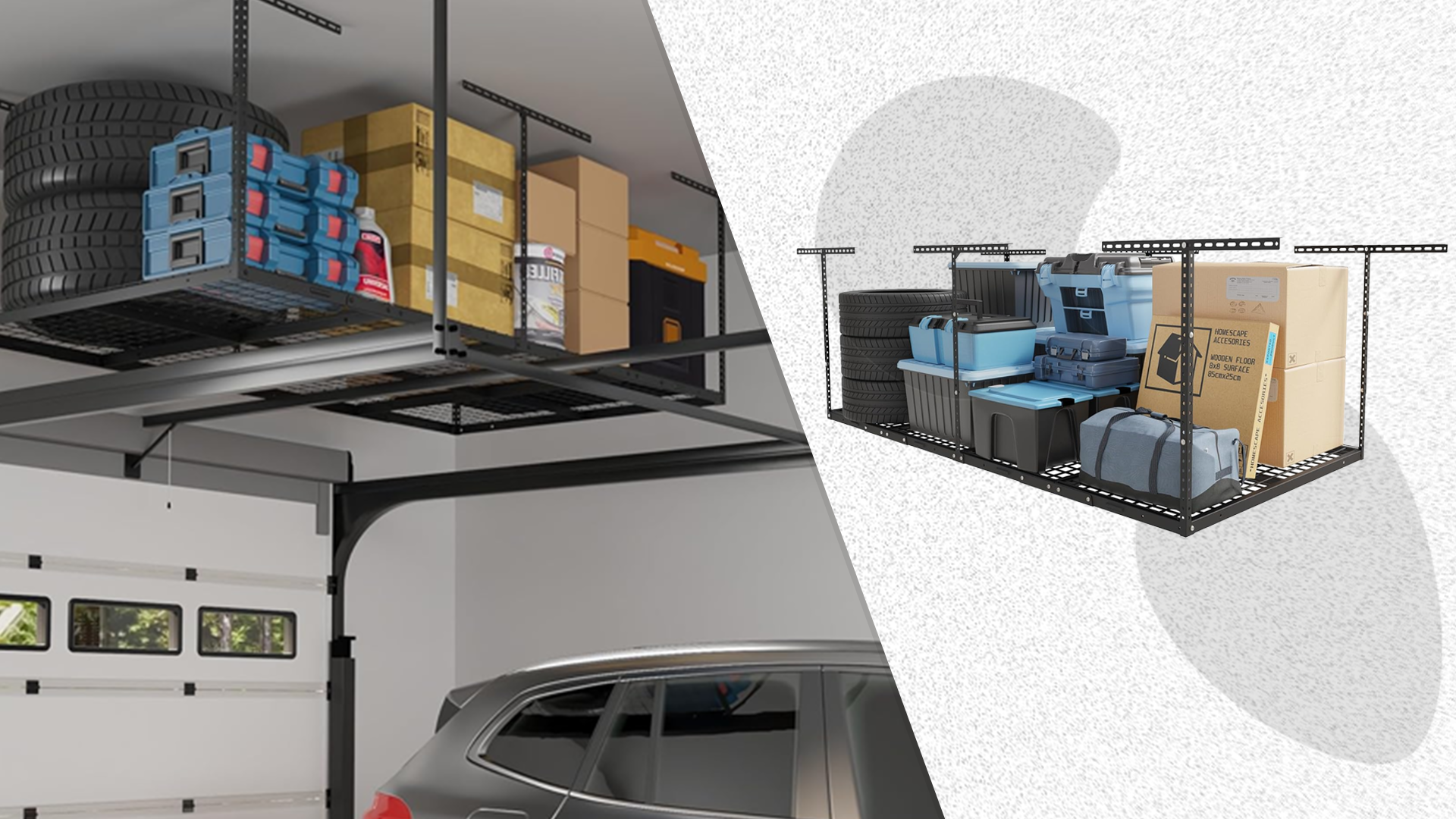 Overhead Warehouse Rack Amazon Has a $195 Overhead Garage Storage Rack for $131 - Men's Journal