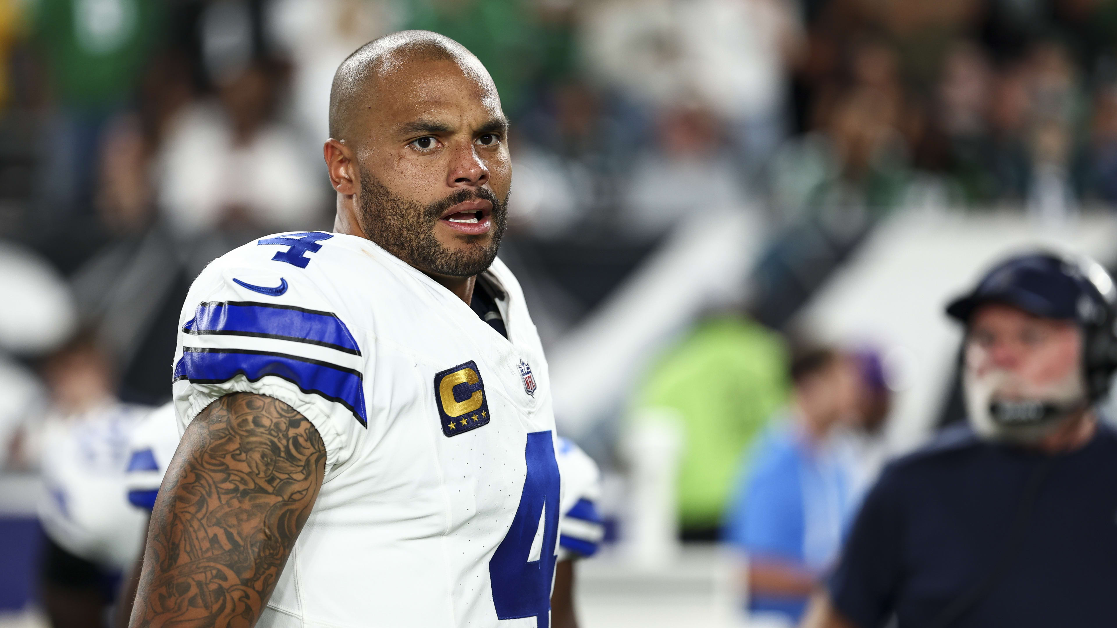 Cowboys' Dak Prescott Reveals What Eagles' Jalen Carter Said Before  Spitting on Him - Men's Journal