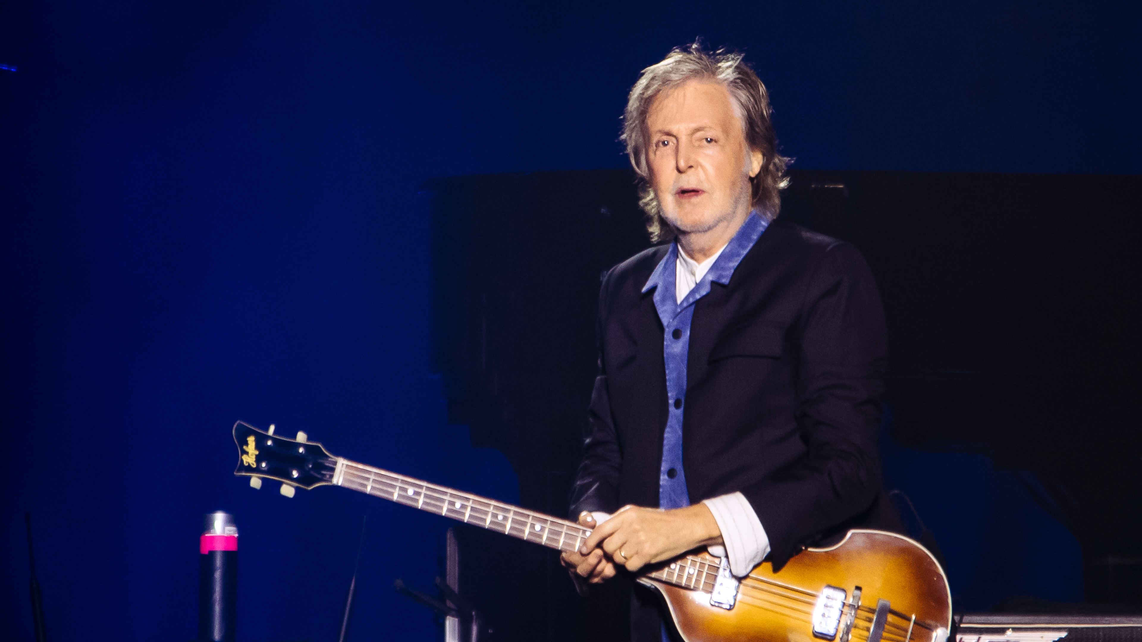 MONTERREY, MEXICO – NOVEMBER 8: Sir Paul McCartney performs during a concert at Estadio BBVA on November 8, 2024 in Monterrey, Mexico. (Photo by Medios y Media/Getty Images)