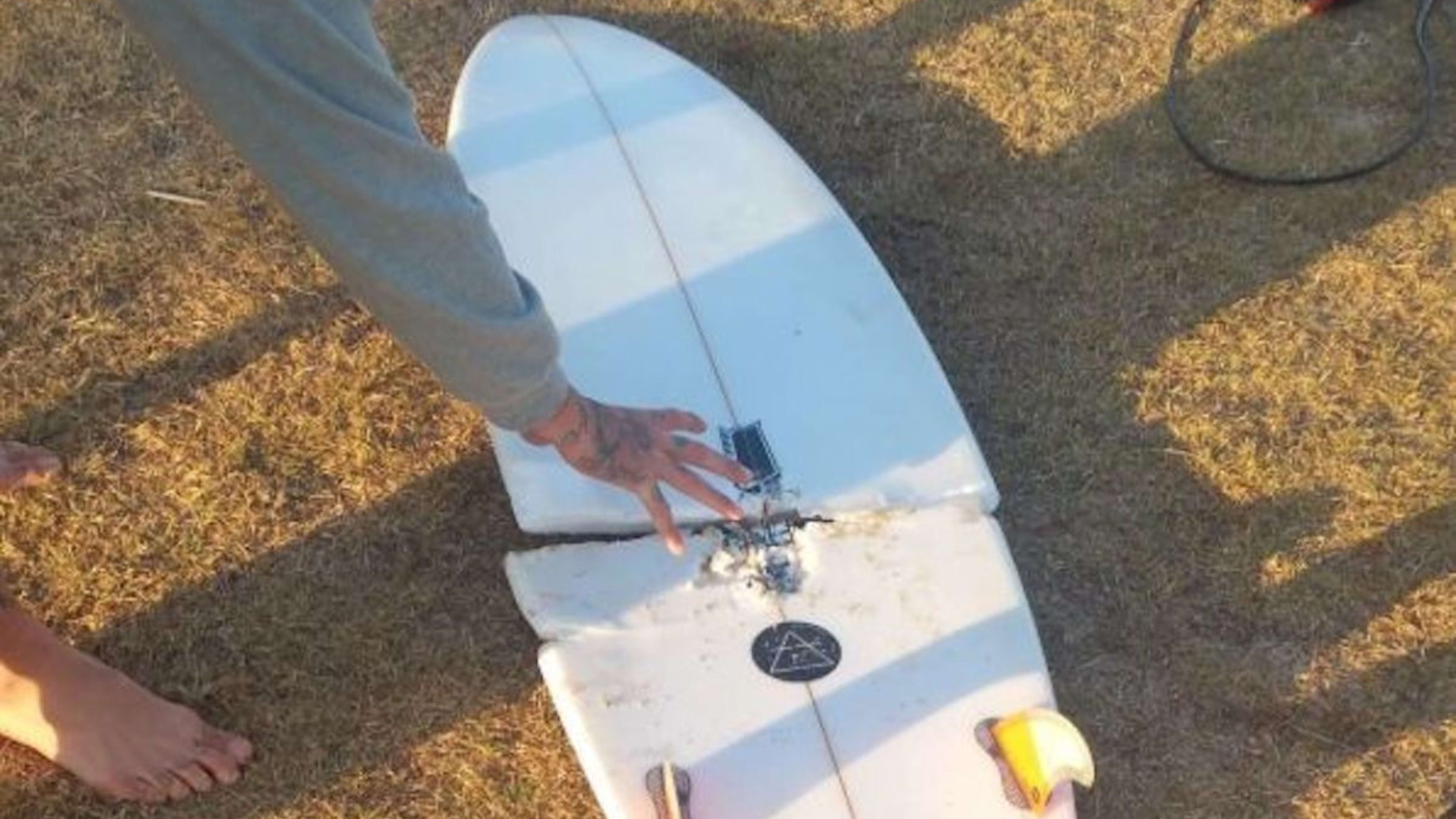Great white shark bites surfer, snaps surfboard in half and sends him  flying - Men's Journal, image size:3840x2160