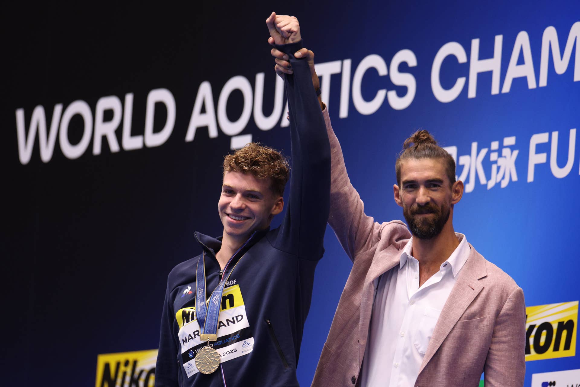 Michael Phelps' Records Beaten by French Swimmer Léon Marchand - Men's ...
