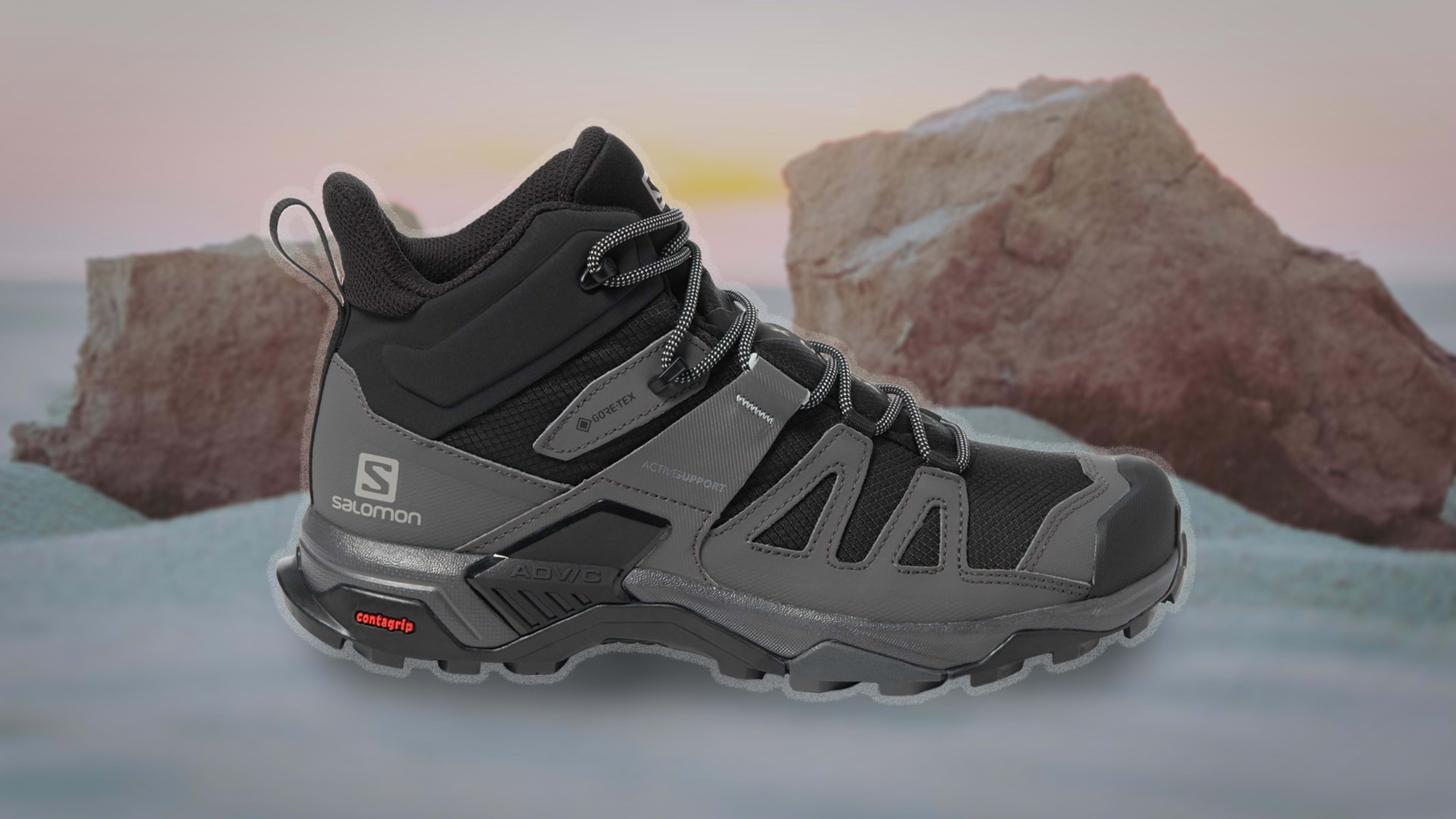 靴 X ULTRA 4 WIDE GTX Magnet/Black/Monument Salomon X Ultra 4 Wide Gtx Magnet/Black/Monument Day-Hiking