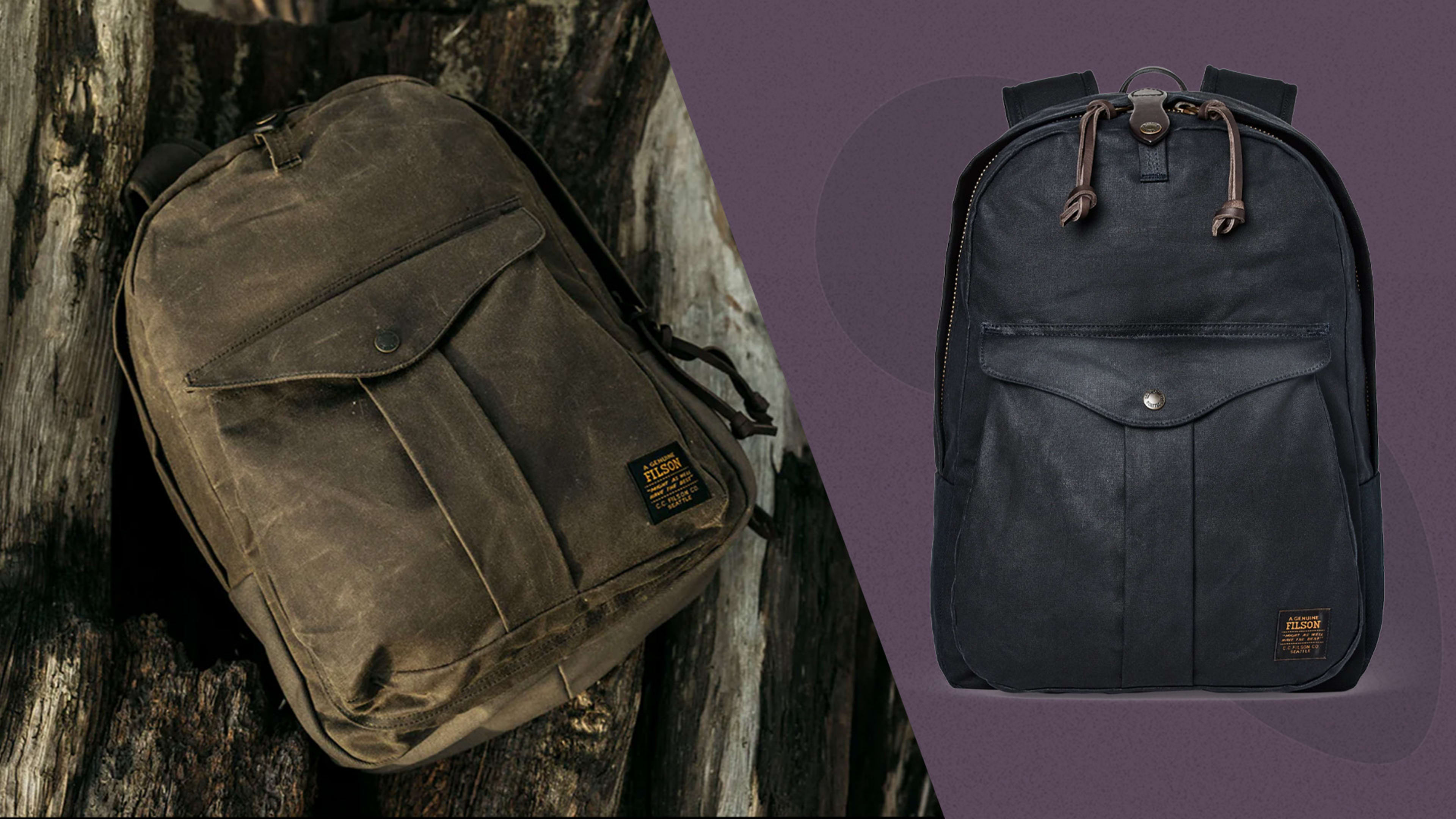 バッグ FILSON TIN Cloth Back pack Tin cloth backpack by Filson | Black (Black)