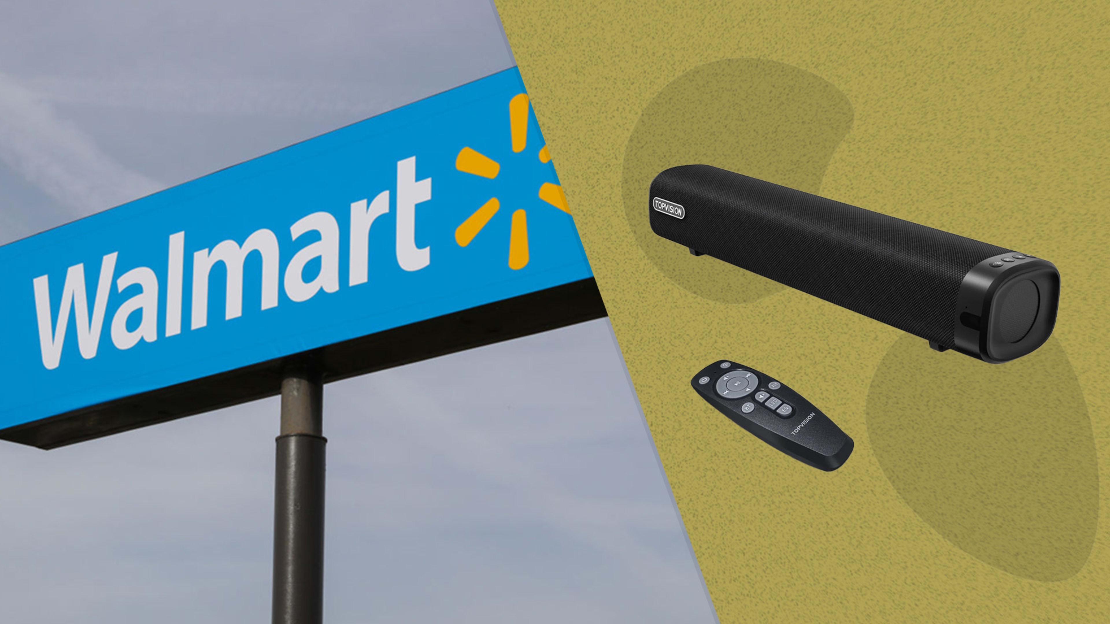 The TopVision 50W Wireless Bluetooth Soundbar is on sale right now at Walmart