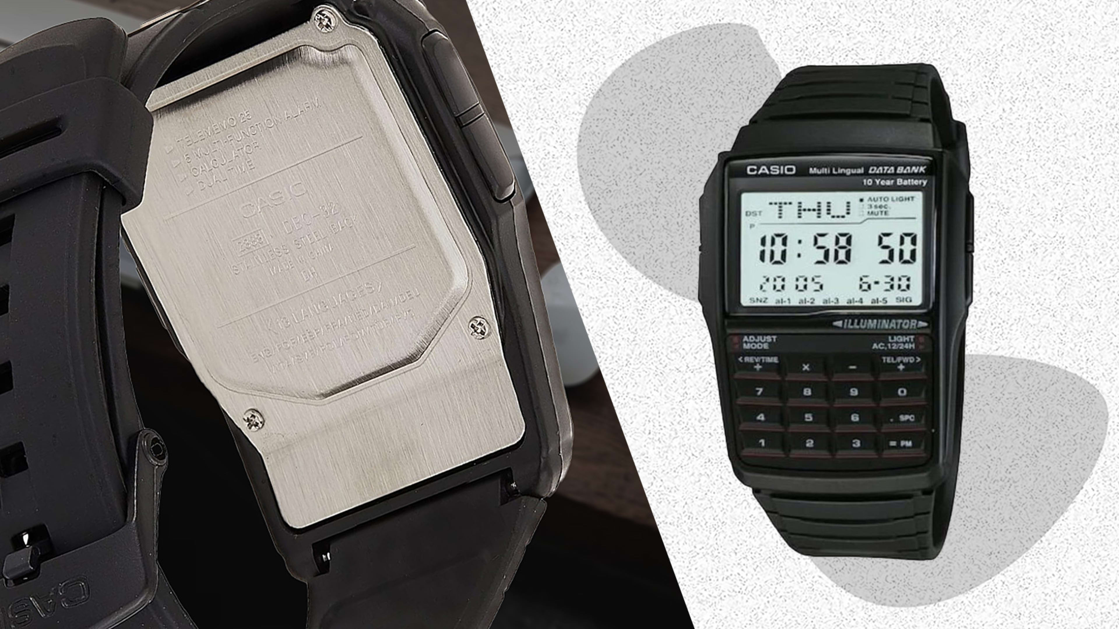 CASIO DATABANK DBC-32 中古品 2点 Casio Data Bank DBC-32 Digital Calculator Watch Vintage Rare