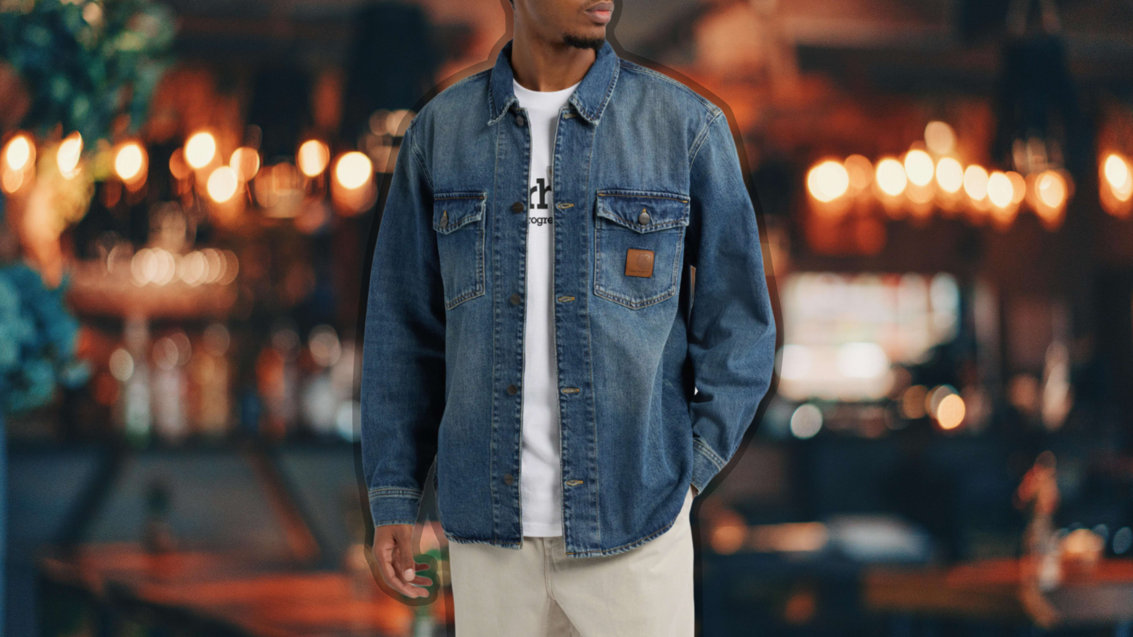 ジャケット・アウター Carhartt - LINCOLN JACKET Carhartt Lincoln Shirt Jacket - Blue Rinsed | Flatspot