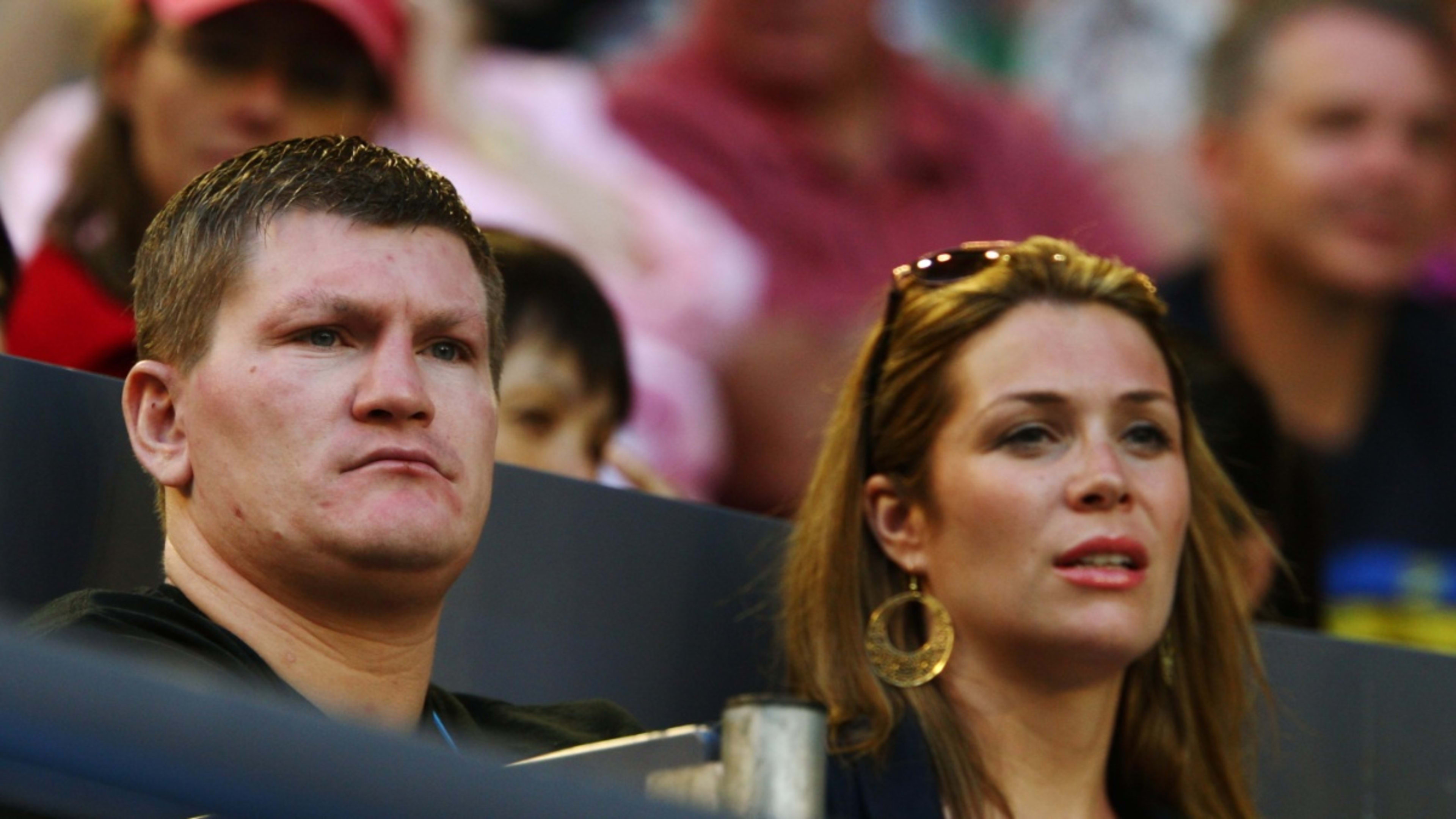 Ricky Hatton with his fiancee, Jennifer Dooley.
