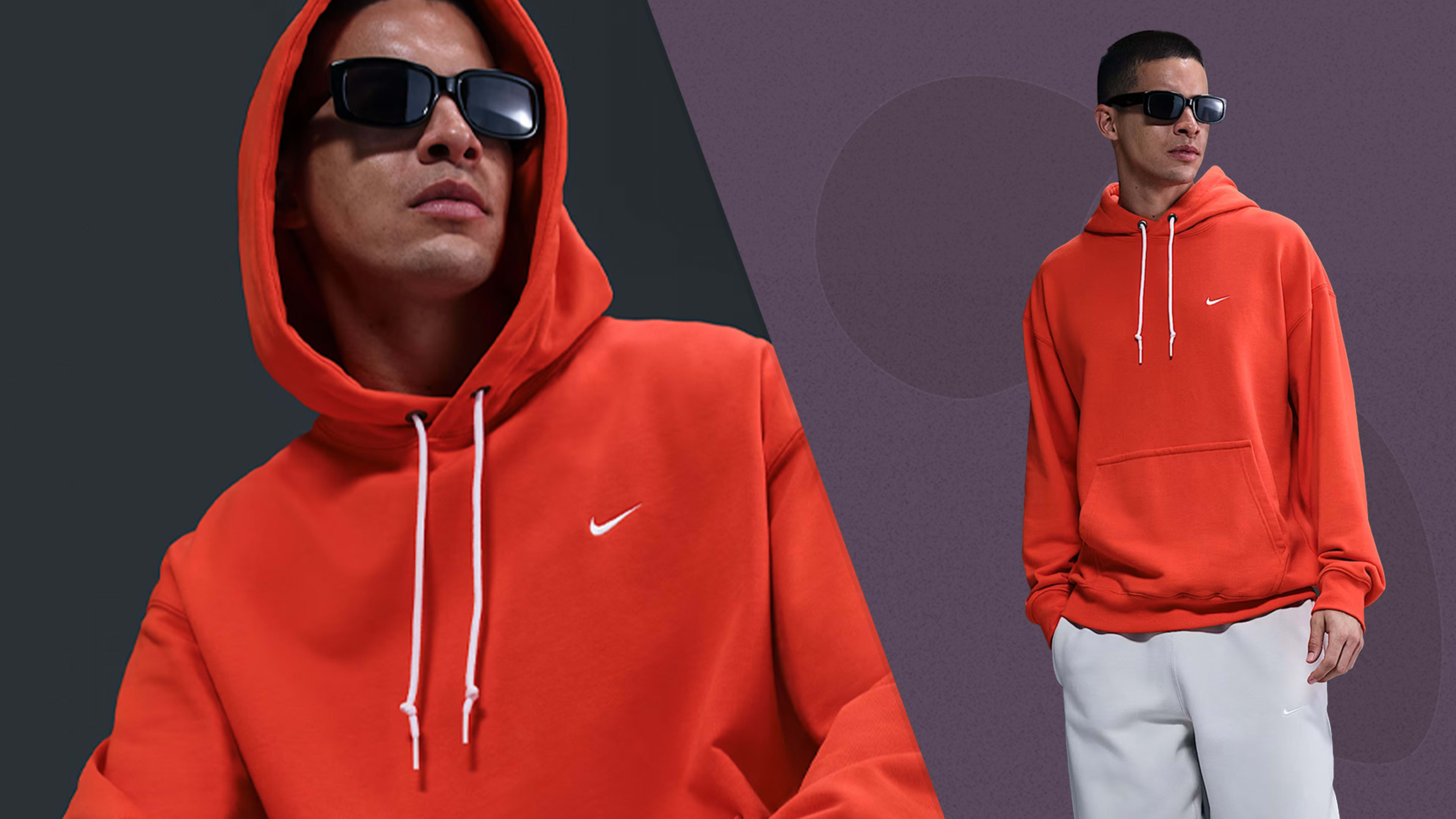 nike air chest hit fleece hoodie