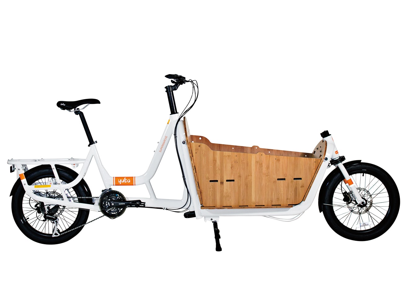 yu★★BRIEFING BIG BEAT CARGO … YUBA E-SuperCargo Bike ORANGE - 'Gry' | SHIFT NWT