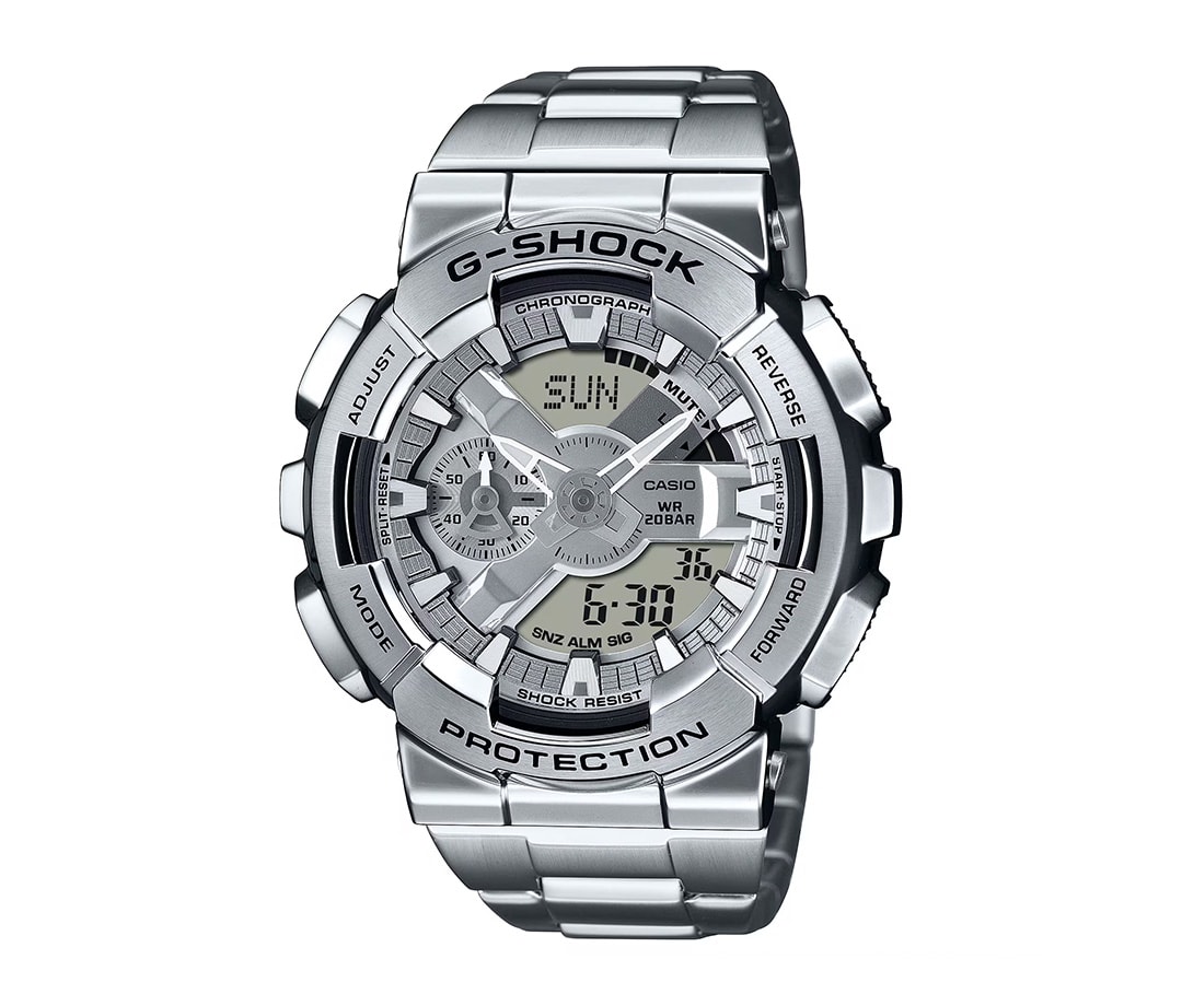 値下げ 新品 CASIO G-SHOCK シルバーメタリック G-100 New Casio G-SHOCK All-Metal GM 100 Watches - Men's Journal
