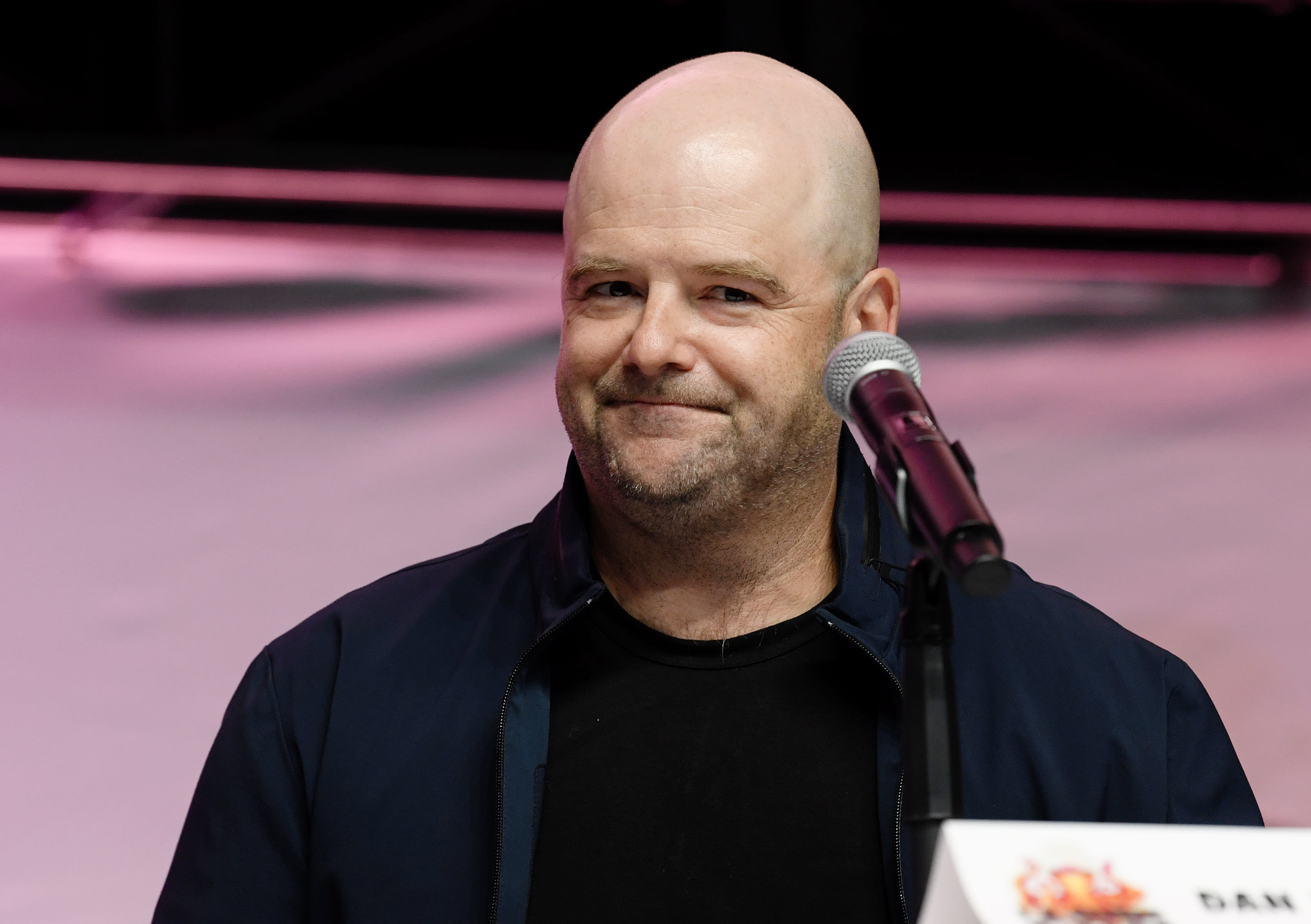 LOS ANGELES, CALIFORNIA - SEPTEMBER 27: Dan Houser speaks during In Conversation with Dan Houser: Grand Theft Auto, Red Dead Redemption, and now American Caper at 2025 Los Angeles Comic Con at Los Angeles Convention Center on September 27, 2025 in Los Angeles, California. (Photo by Chelsea Guglielmino/Getty Images)