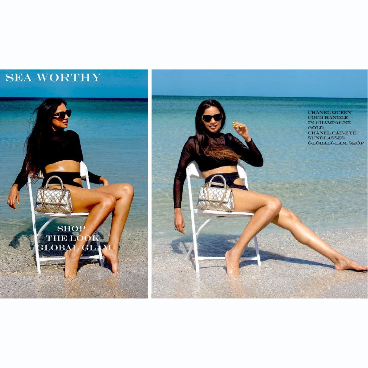 Philip modeling Miami-inspired resort wear.