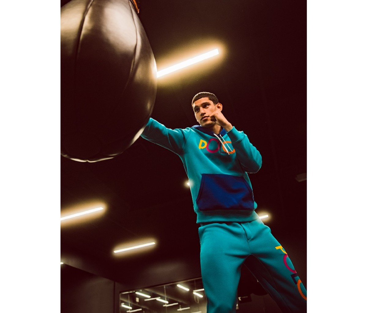 Model and 3x national boxing champ Alexis Chaparro wears new Polo Men’s x Macy’s Spectre 2 collection