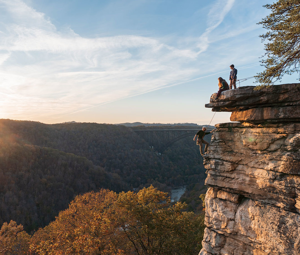 Rock climbing New River Gorge