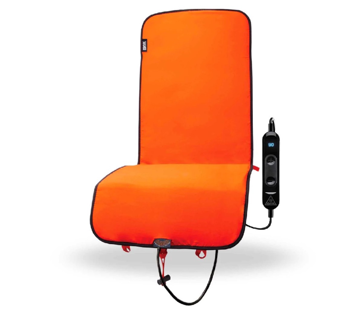 Ignik portable heating pad, orange.