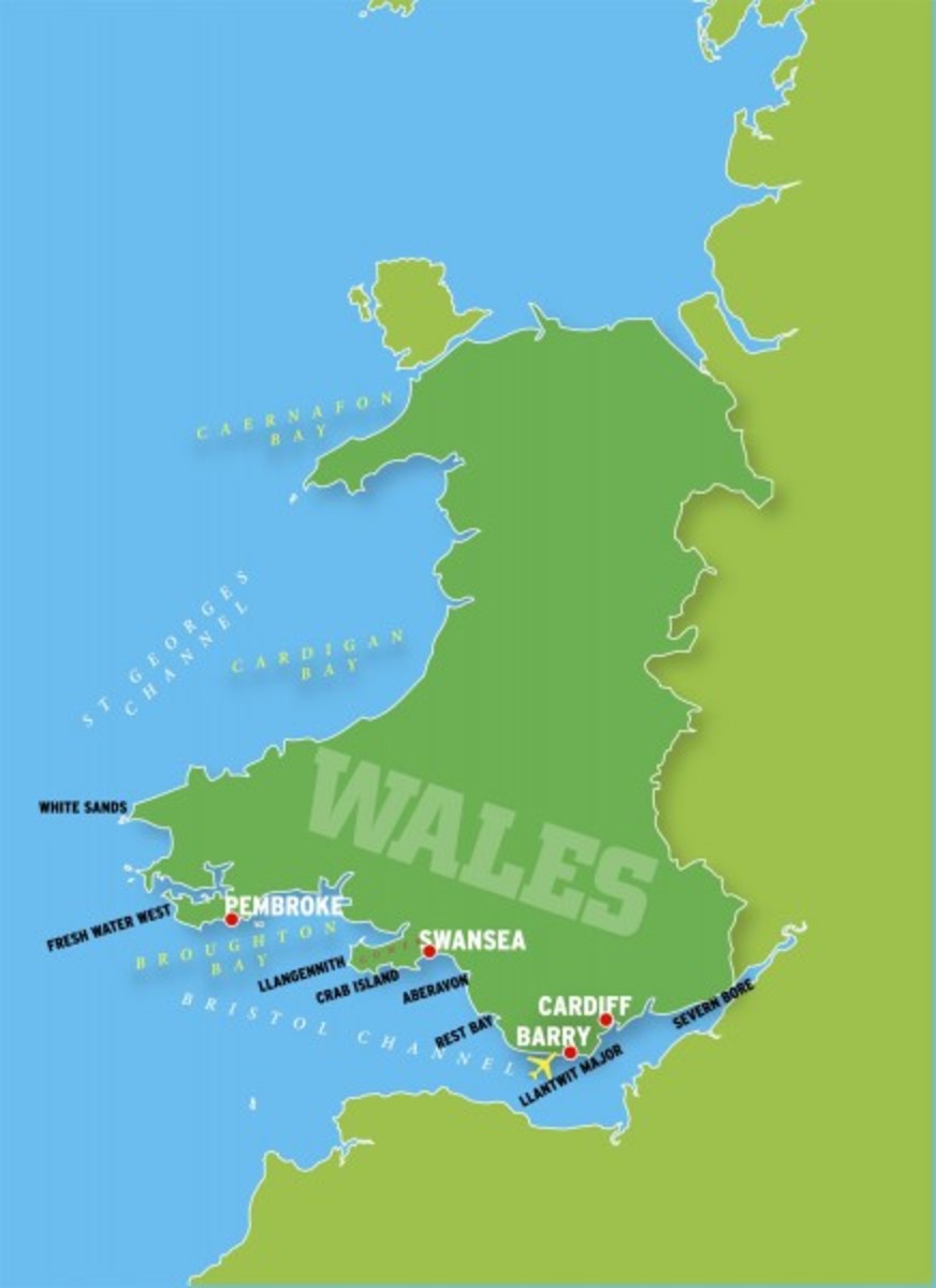 Mapof wales
