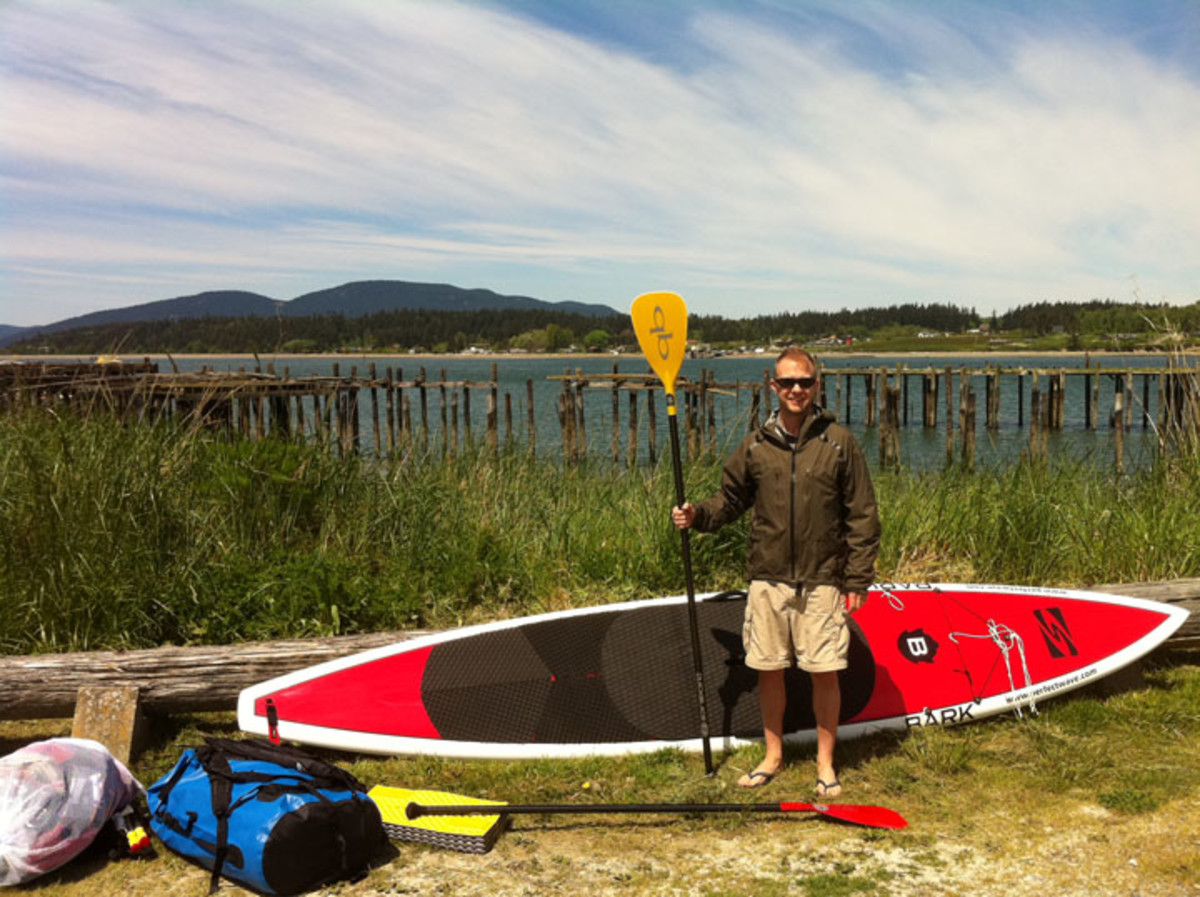 Jonathan Francis at his launch spot on May 18th in Anacortes, WA