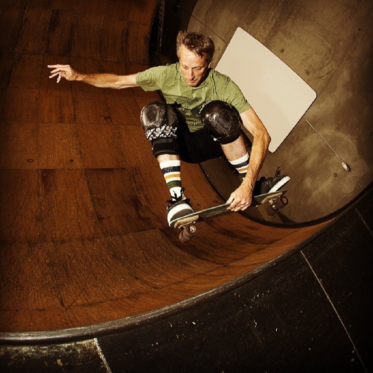 hawk's last ride on his first skateboard