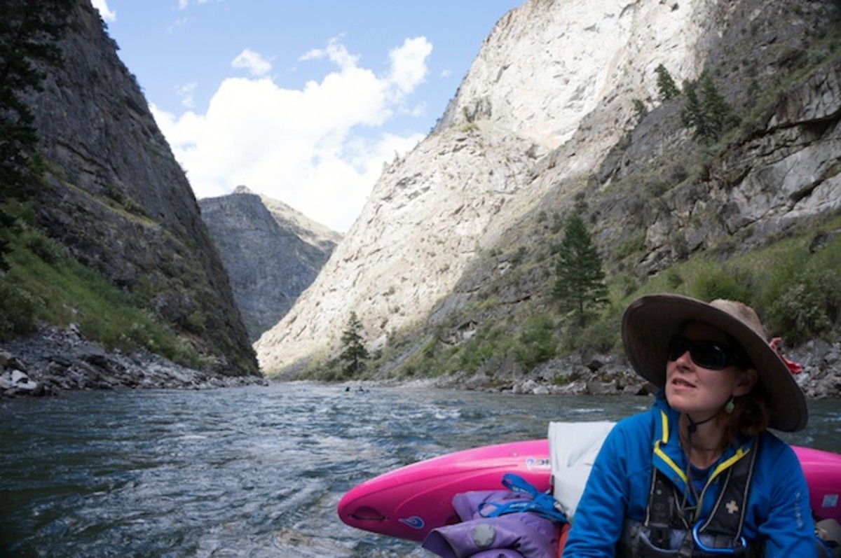Paddling through the gorge; photo courtesy of Charli Kerns