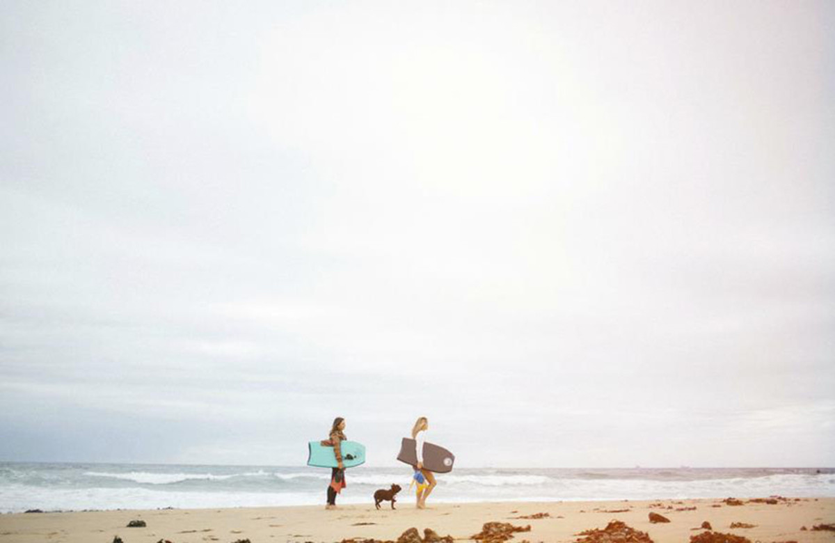 Emma, Lauren and Frankie enjoy the beach. Photo courtesy of As We Lay