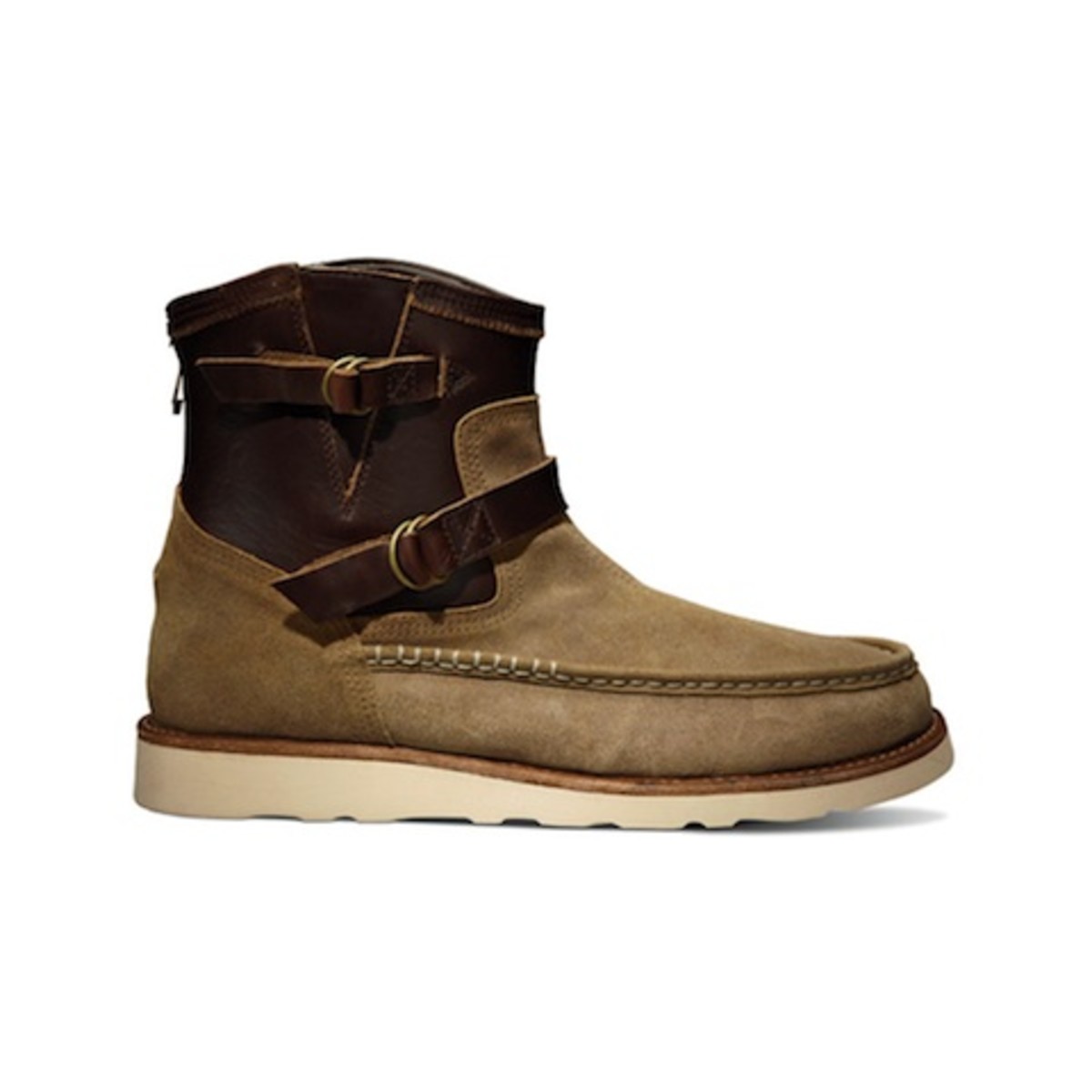 Vault by Vans x Taka Hayashi Spring 2013 TH Engineer Boot Zip LX in (Horween) Havana Brown; photo courtesy of Vans